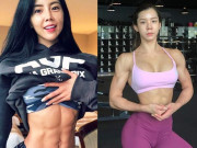 Làm đẹp - Khó ai xem thường nổi múi cơ lượn sóng của 3 hot girl phòng gym Hàn