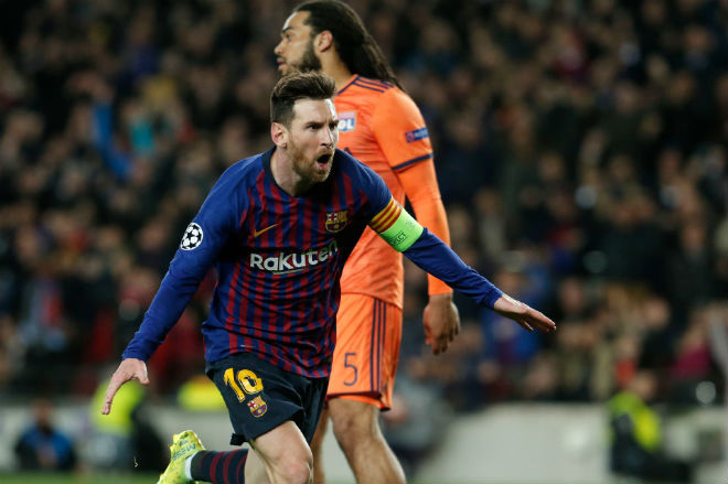Messi đưa Barcelona vào tứ kết cúp C1: Nói điều bất ngờ về Ronaldo - 1