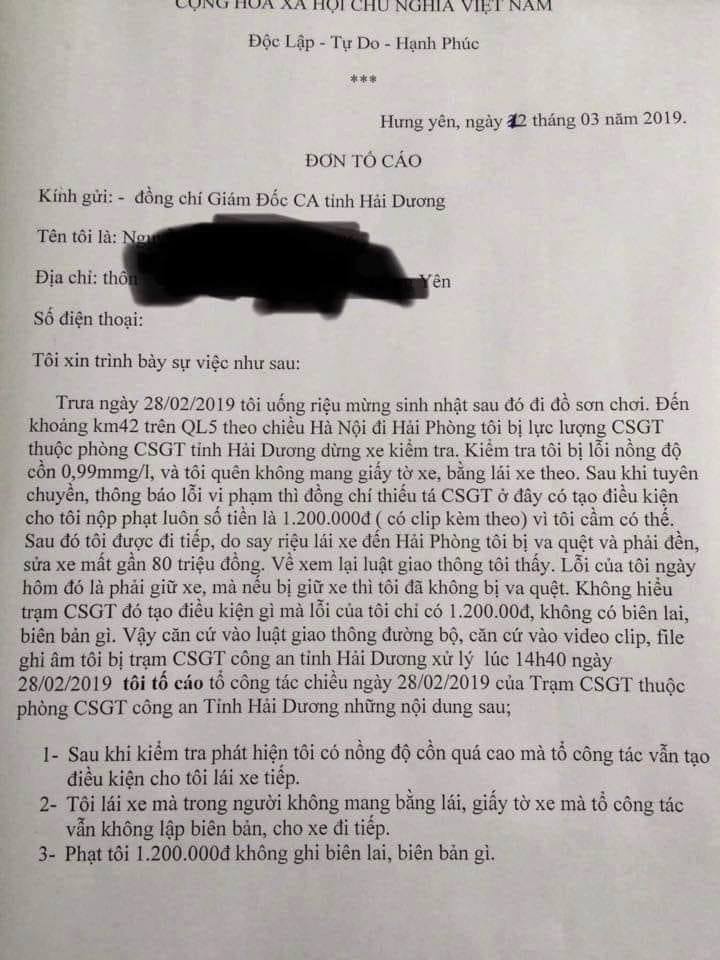 CSGT Hải Dương lên tiếng về thông tin “CSGT phạt lỗi nhẹ, không ghi biên lai” gây xôn xao MXH - 1