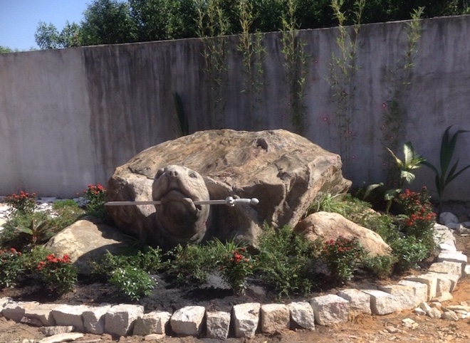 Rùa đá nặng 20 tấn, 600 triệu không bán của nghệ nhân Đồng Nai - 1