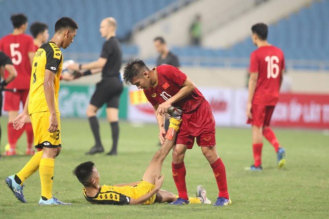 U23 Việt Nam thắng to Brunei: Bất ngờ hành động của học trò Park Hang Seo - 6