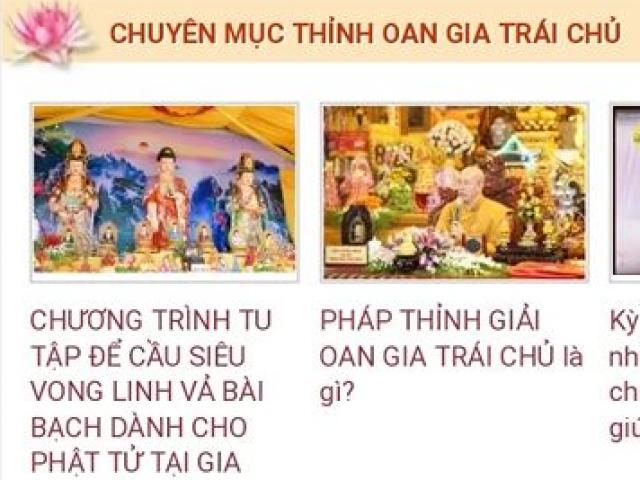 Hàng trăm bài viết ”gọi vong” và số tài khoản trên website chùa Ba Vàng biến mất