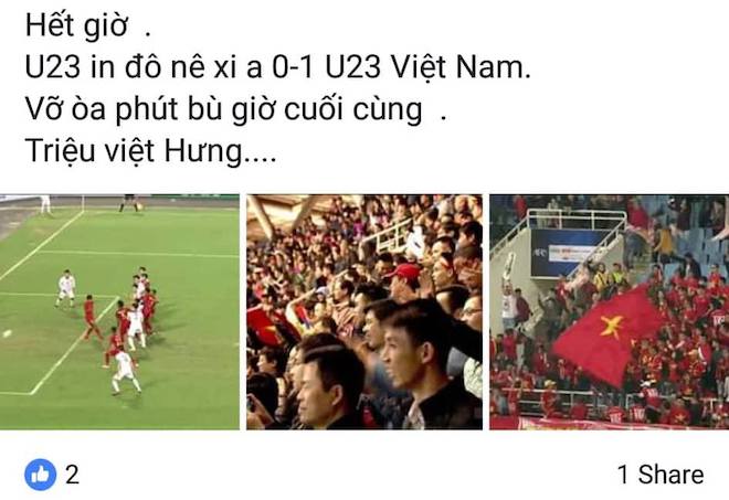 U23 Việt Nam thắng nhọc Indonesia, dân mạng cảm ơn &#34;thần phút cuối phù hộ&#34; - 2