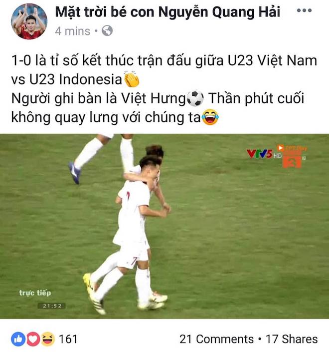 U23 Việt Nam thắng nhọc Indonesia, dân mạng cảm ơn &#34;thần phút cuối phù hộ&#34; - 4