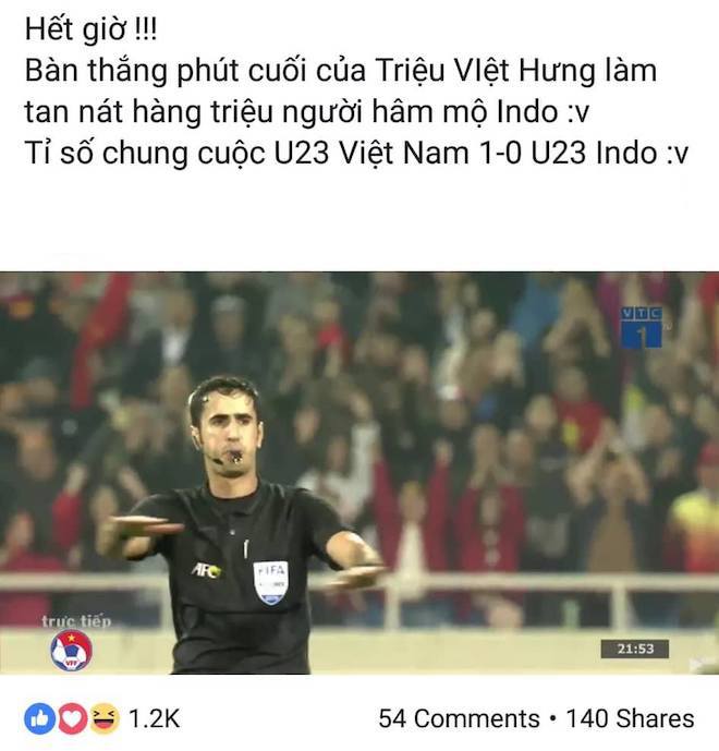 U23 Việt Nam thắng nhọc Indonesia, dân mạng cảm ơn &#34;thần phút cuối phù hộ&#34; - 13