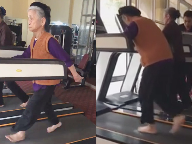 Bà nội 84 tuổi hăng say tập gym khiến gái trẻ phải &#34;xấu hổ&#34; - 1