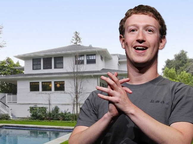 Năm 2011, ông chủ Facebook&nbsp;Mark Zuckerberg chi 7 triệu USD&nbsp;&#40;~162,7 tỷ đồng&#41; mua một căn nhà ở Palo Alto. Tính theo giá hiện nay thì căn nhà trị giá 7,8 triệu USD.