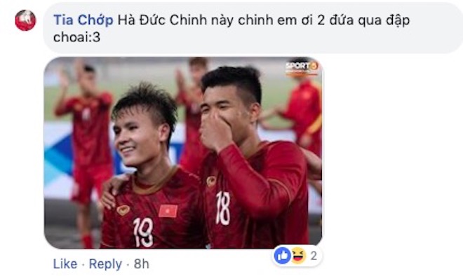 Đức Chinh vào Facebook Quang Hải tự khen &#34;đẹp trai&#34; và phản ứng của dân mạng - 3