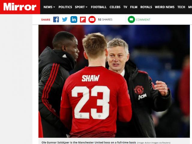 Báo Anh tiết lộ MU chọn HLV Solskjaer: Công lớn, lương vẫn ”bèo” hơn Mourinho