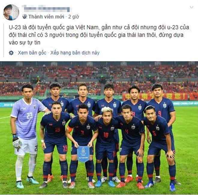 Fan Thái không phục: Tố &#34;đội tuyển Việt Nam&#34; bắt nạt U23 Thái Lan - 1