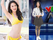 Thời trang - Mới 18 tuổi, Người đẹp biển Hoa hậu VN đã về VTV dẫn tin thể thao