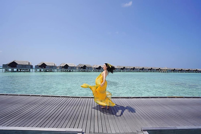 Khám phá thiên đường biển Maldives qua bộ ảnh sang chảnh của cựu hoa khôi báo chí - 1