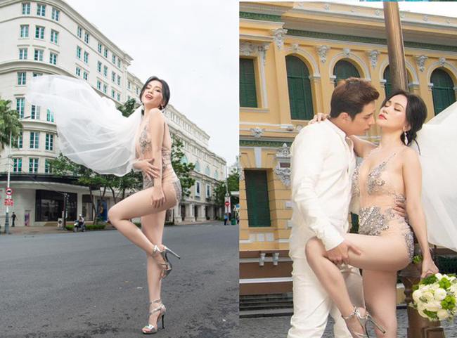 Cũng trong năm 2018, Sĩ Thanh bị chỉ trích vì chụp bộ ảnh cưới sexy bên cạnh các công trình nổi tiếng ở Sài Gòn. Dân mạng cho rằng trang phục mỏng manh như vậy không hề phù hợp với không gian cô đang đứng. 