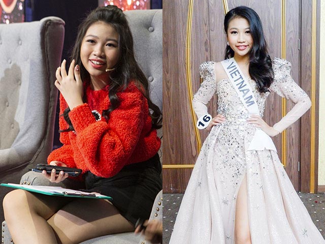 Hoa hậu 13 tuổi, cao 1,72m ngồi chung ”ghế nóng” với Mr. Đàm, Phi Nhung là ai?