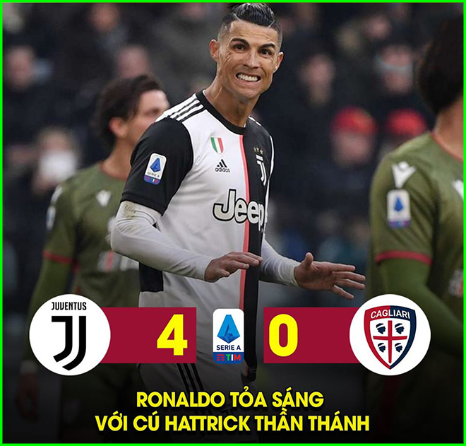 Ronaldo hóa "siêu nhân" vùi dập đối thủ ngay đầu năm mới.