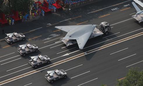 UAV tấn công tàng hình&nbsp;GJ-11 được Trung Quốc trình làng trong lễ diễu binh tại Bắc Kinh hồi tháng 10/2019. (Ảnh: Thời báo Hoàn Cầu)