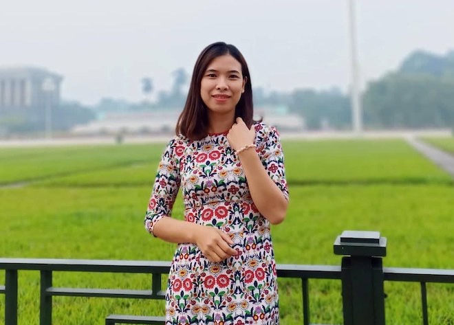 Cô Võ Thị Trúc Mân (Trường THCS Phan Chu Trinh, huyện Đắk Mil, tỉnh Đắk Nông) đã mang tới cuộc thi một dự án nổi bật và rất thời sự hiện nay liên quan việc online an toàn.