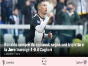 Bóng đá - Ronaldo lập hat-trick phi thường chào 2020: Báo Italia tung hô, ví như &quot;máy ủi&quot;