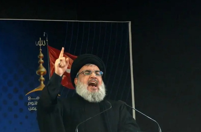 Thủ lĩnh Hezbollah&nbsp;Sayyed Hassan Nasrallah.