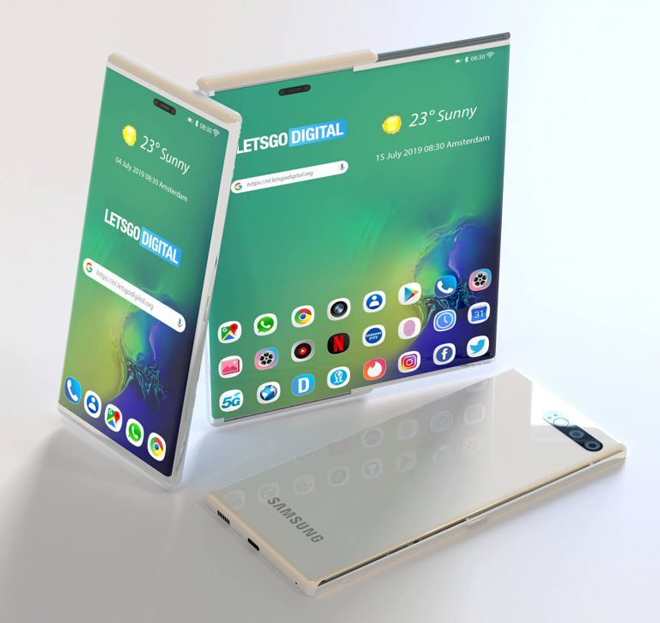 Ảnh concept về chiếc smartphone có màn hình trượt.