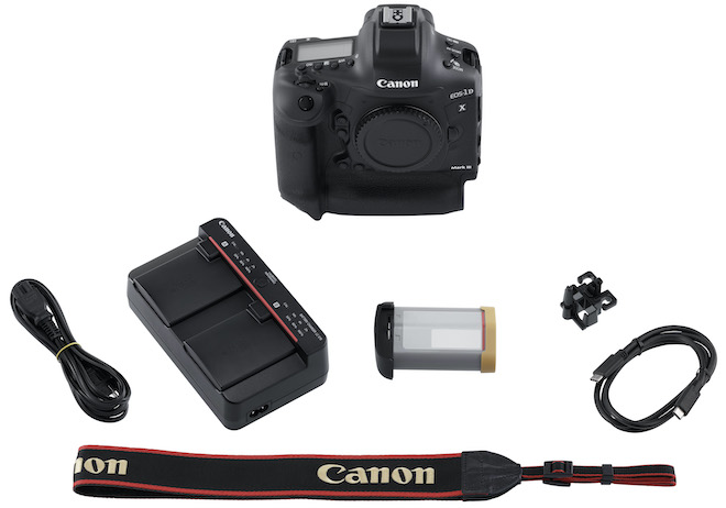 Canon&nbsp;EOS-1D X Mark III và các thành phần.