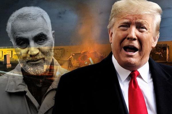 Vụ tướng Qassem Soleimani (trái) bị sát hại theo lệnh của Tổng thống Donald Trump đang thu hút sự quan tâm của dư luận thế giới