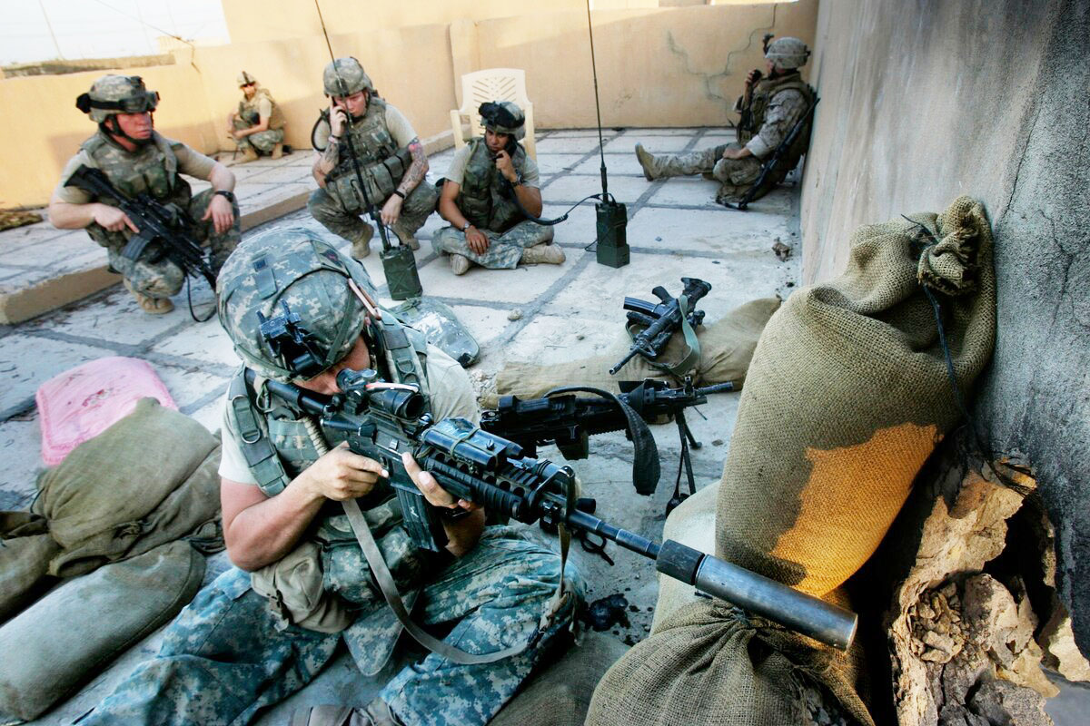 Lính Mỹ chiến đấu tại Iraq hồi tháng 6/2006