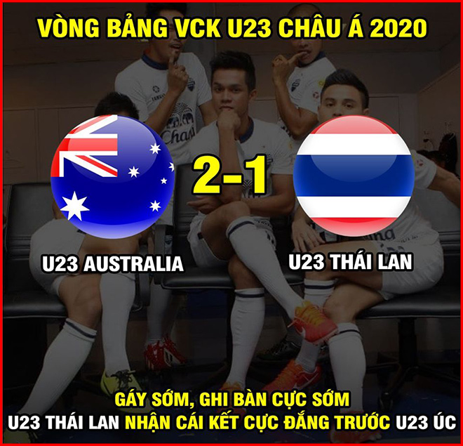 U23 Thái Lan "gáy" sớm để rồi nhận kết cục cay đắng.