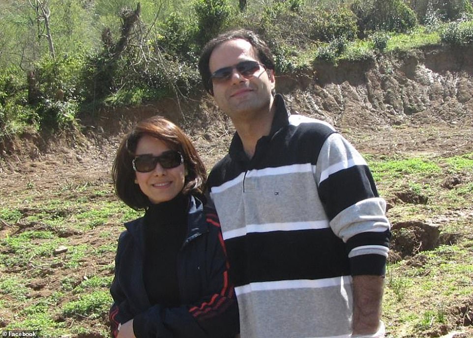 Mohsen Ahmadipour và vợ&nbsp;Roja Azadian.