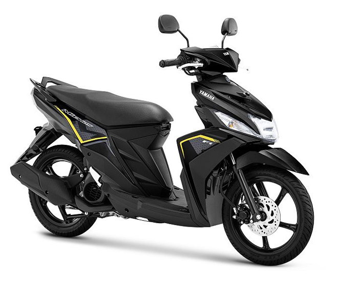 Một trong những màu sắc mới của Yamaha Mio M3, cụ thể là màu Đen ánh kim.