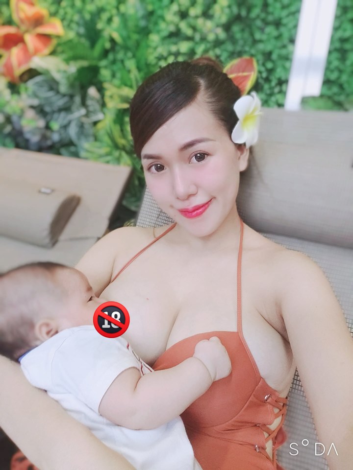 Mai Thỏ thoải mái chia sẻ khoảnh khắc cho con bú nơi công cộng