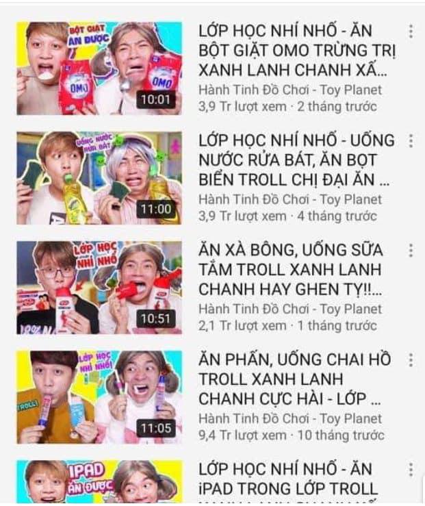 Kênh Youtube "Hành tinh đồ chơi" sản xuất nhiều video hướng dẫn trẻ "troll" bạn.&nbsp;