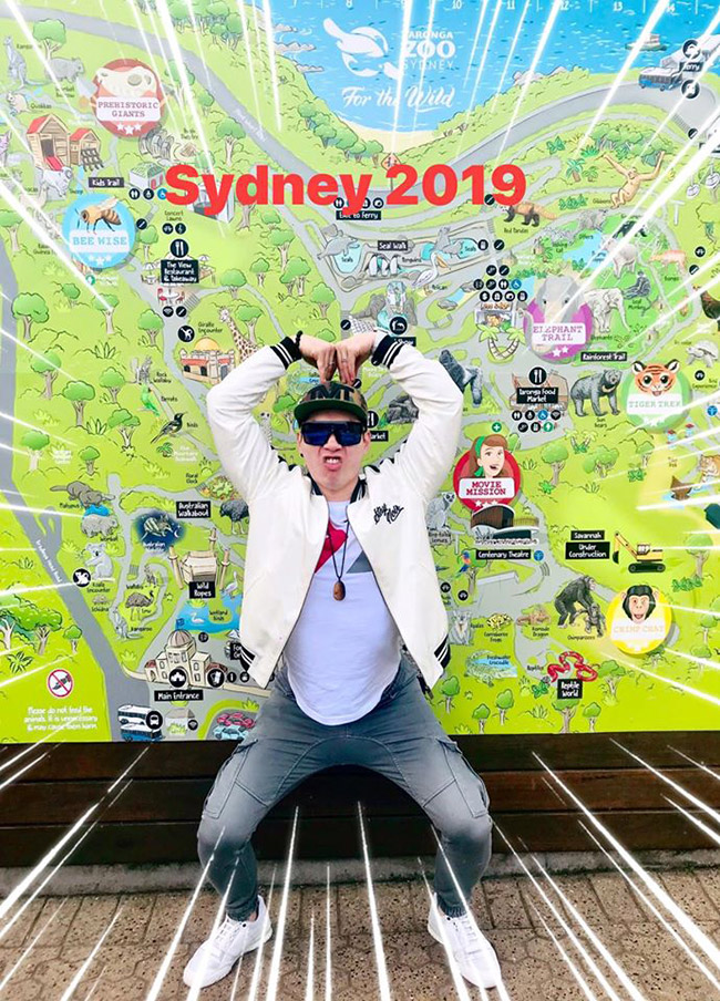 Giữa năm 2019, Trương Nam Thành có chuyến du lịch nước ngoài tại Sydney.