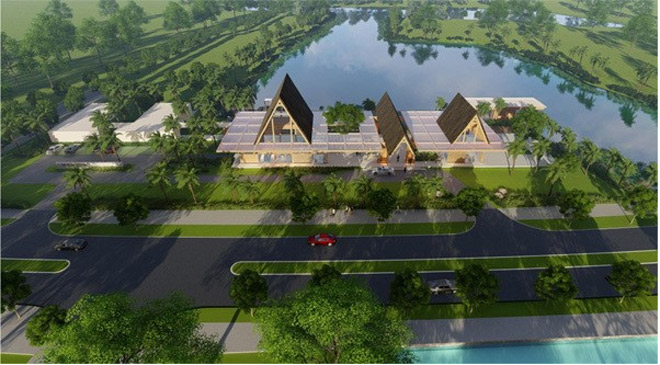 Phối cảnh clubhouse Ecopark Grand – The Island rộng hơn 7000 m2