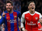 Bóng đá - “Vua kiến tạo” đỉnh nhất thập kỷ: Bất ngờ Messi số 1, Ozil thua cả Suarez