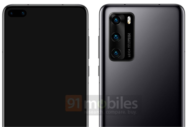 Ảnh concept Huawei P40 Pro.