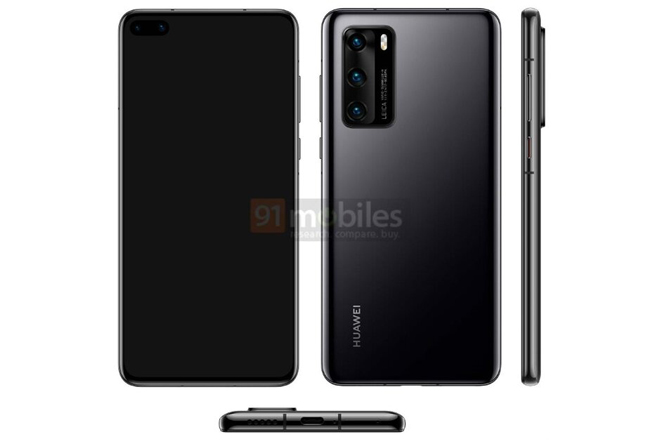 Ảnh concept Huawei P40 Pro.