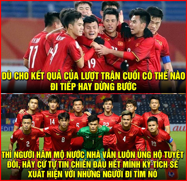 Người hâm mộ vẫn luôn ủng hộ các cầu thủ Việt Nam cho dù kết quả như thế nào.
