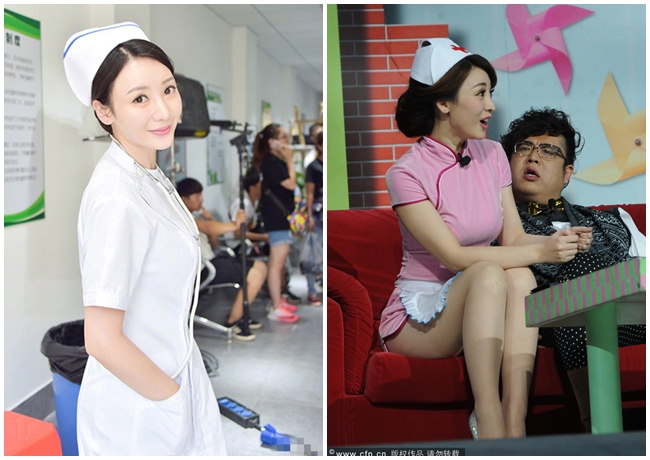 Trước khi theo đuổi nghề MC và lấn sân làm diễn viên, người đẹp sinh năm 1980 từng làm y tá trong một bệnh viện ở Quảng Đông. Sau khi nổi tiếng, Liễu Nham từng diễn vai cô y tá gợi cảm trong một show truyền hình.