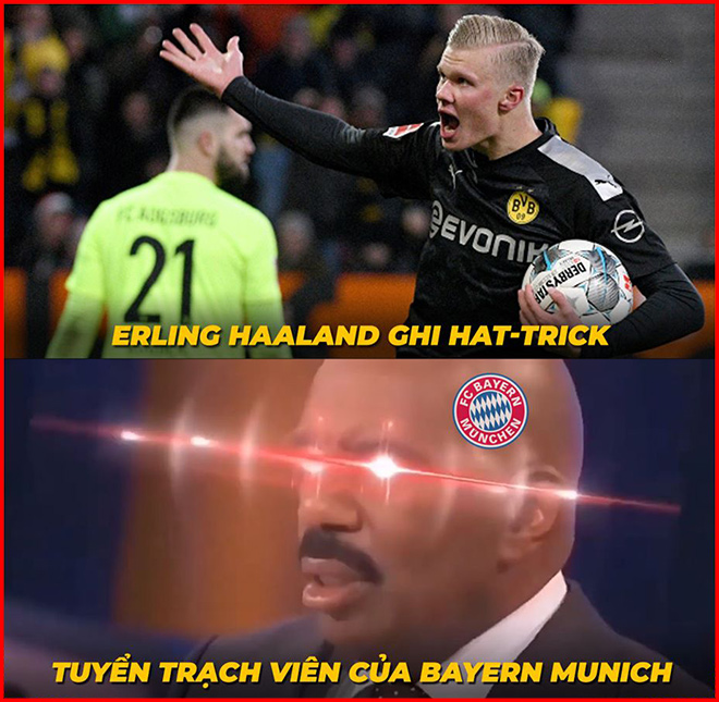 Haaland đã khiến cho Bayern Munich phải để ý rồi đấy.