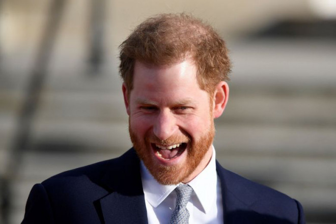 Hoàng tử Harry trong một sự kiện rugby ở điện Buckingham, London, Anh. Ảnh: Reuters