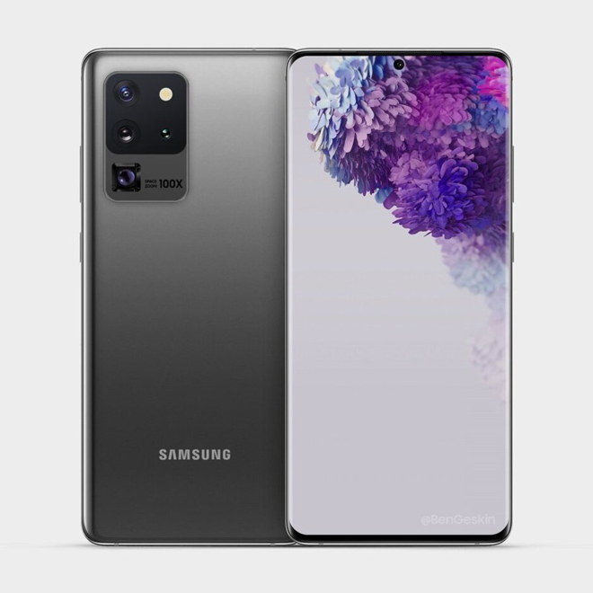 Ảnh kết xuất mới nhất của Galaxy S20 Ultra 5G.