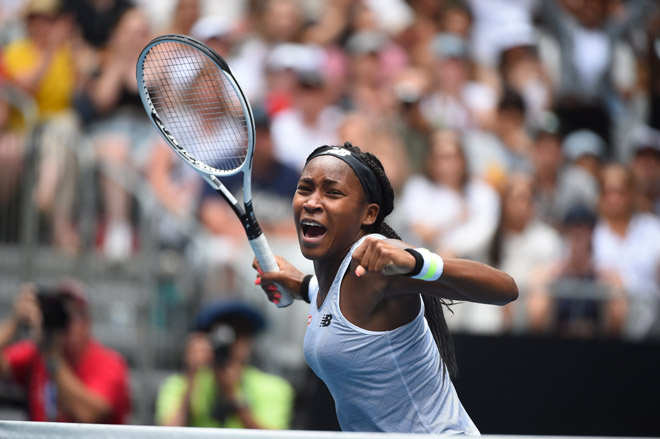 Coco Gauff tiếp tục gây địa chấn