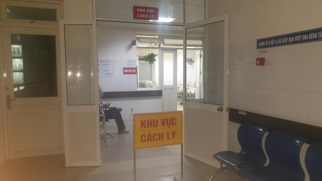 Tại Bệnh viện Đà Nẵng đã bố trí khu vực cách ly, sẵn sàng điều trị cho bệnh nhân
