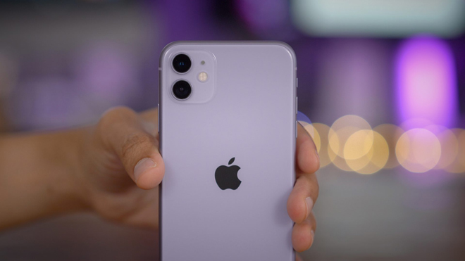 iPhone 11 chỉ có camera sau kép.