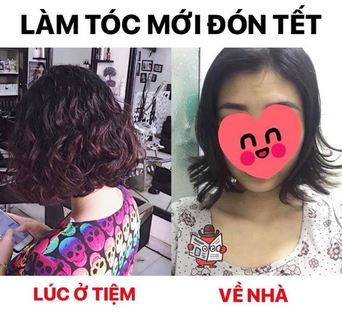 Tóc chỉ đẹp khi ở tiệm và biến thành "thảm họa" khi về nhà.