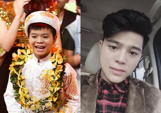 Tham gia &#34;The Voice kids&#34; mùa đầu tiên cùng Phương Mỹ Chi, Quang Anh giành giải Quán quân. Khác với Mỹ Chi, cậu bé sinh năm 2001 không tham gia các hoạt động showbiz mà dành thời gian cho việc học.