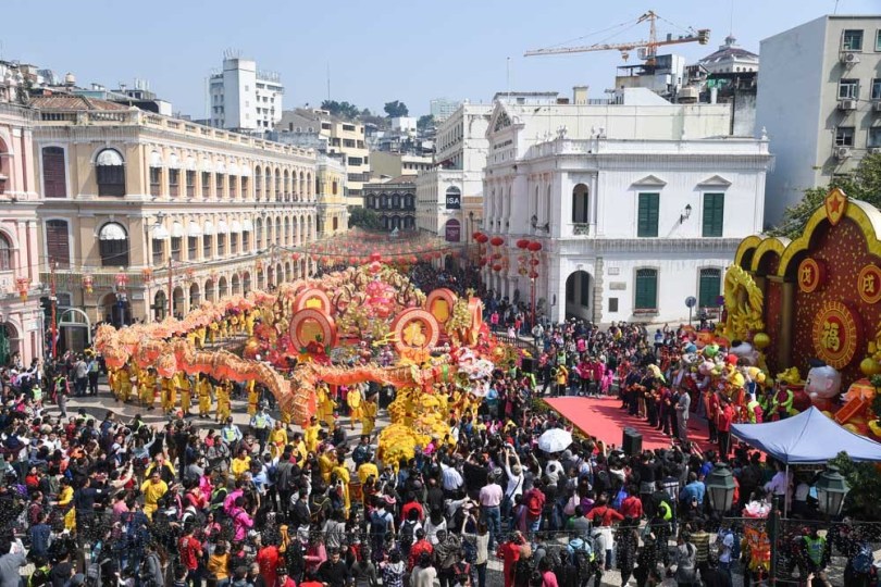 Ảnh chụp Macau vào dịp nghỉ tết năm ngoái (ảnh: Macau News)