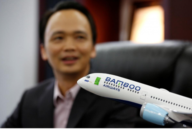 FLC đang góp 2.070 tỉ đồng vào Bamboo Airways.