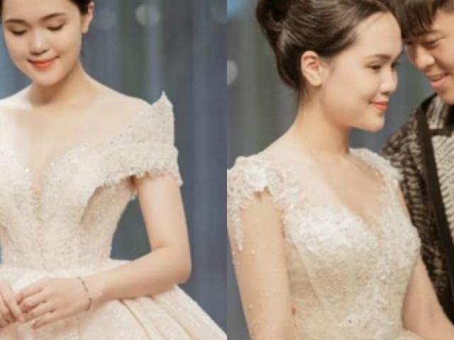 Vợ tương lai Duy Mạnh mặc váy cưới xinh đẹp như công chúa viết lời ngọt ngào